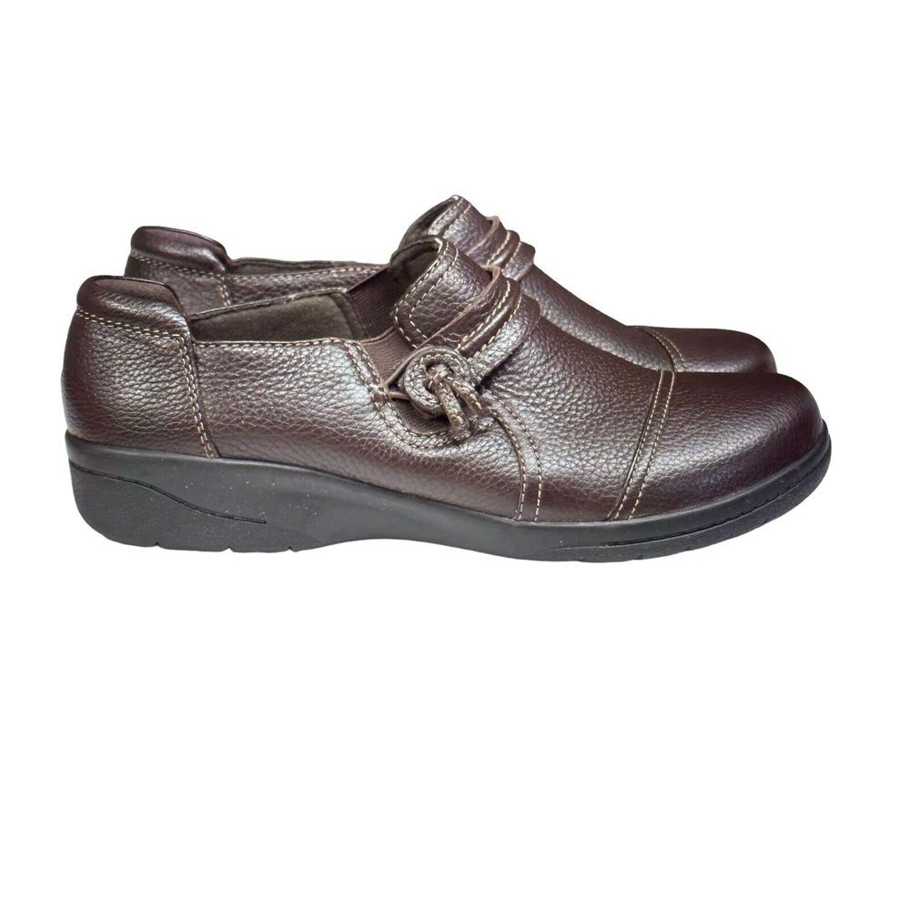 Clarks Collection Cheyn Madi Loafer‎ Womens 6.5 Brown Leather Slip On